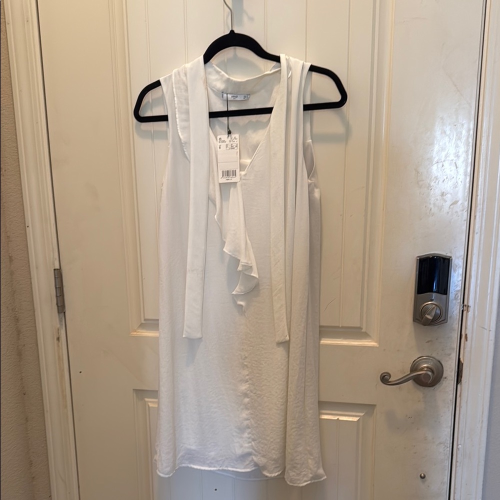 Mango White Mini Dress